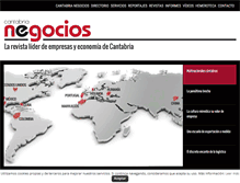 Tablet Screenshot of cantabrianegocios.es